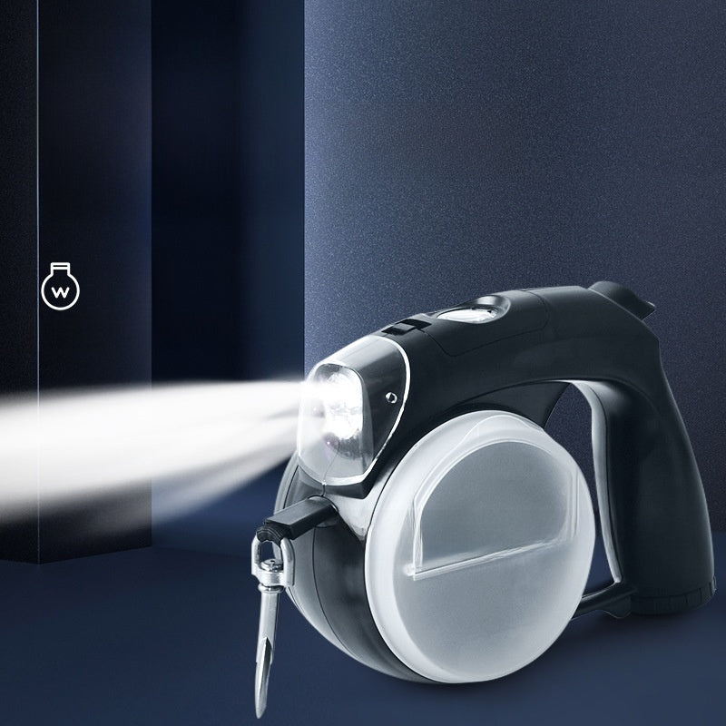 Retractable dog and cat lead with built-in LED light, product image 1