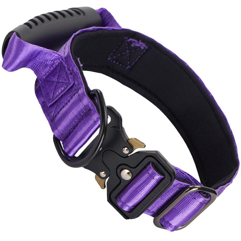 Adjustable nylon dog collar, 3 sizes available from Pet Royale UK