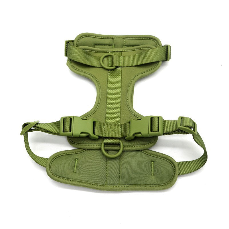 PVC dog harness lead and collar set in bright colours, 4 sizes available