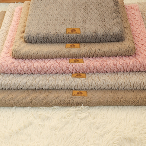Egg Crate Sponge Pet Bed Mat with Plush Washable Cover