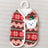 Christmas bear print pet vest for dogs and cats in Christmas Bear, front view
