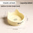 Anti-Spill Ceramic Pet Bowl with Wooden Stand and Cat Ear, Paw or Fish Bone Design