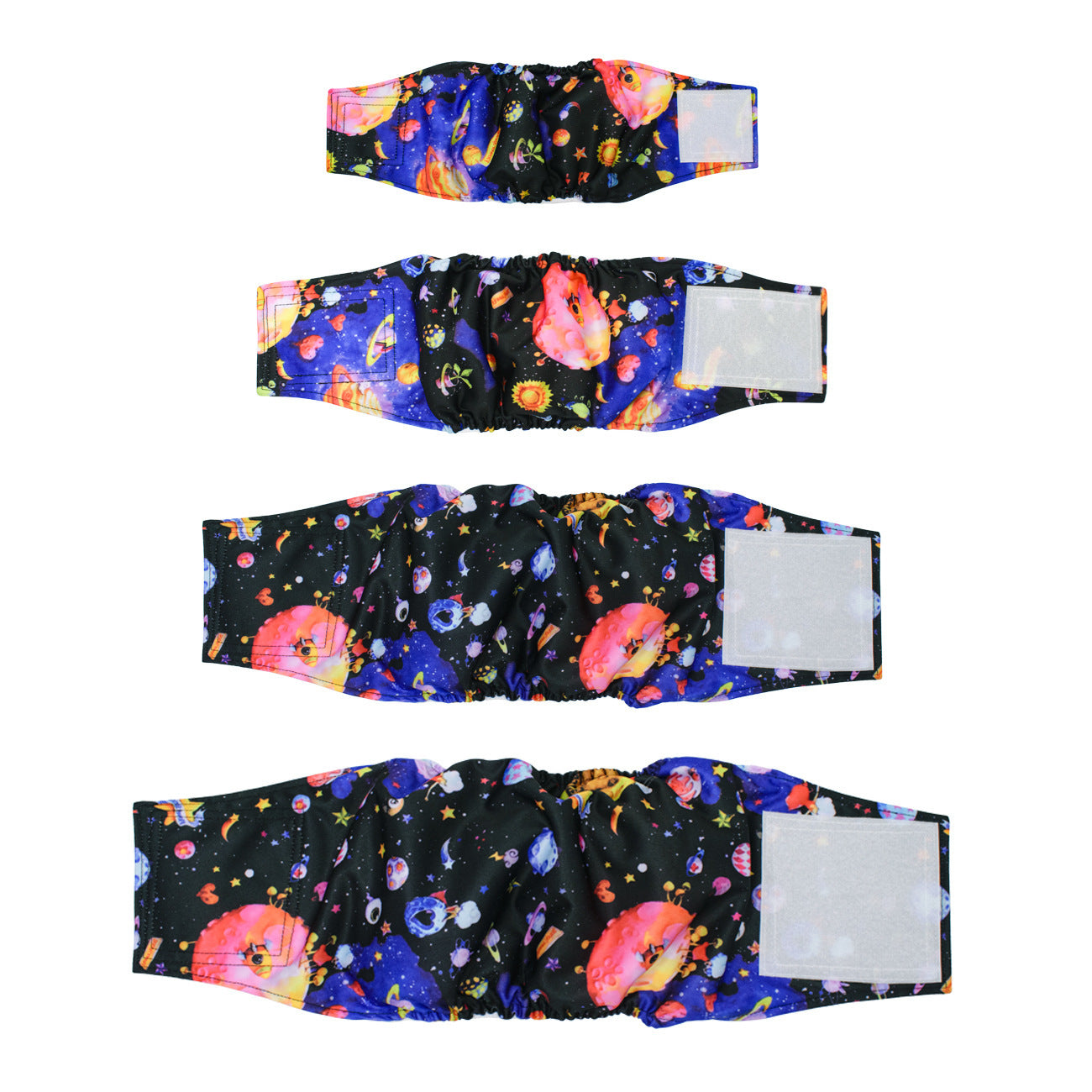 Washable Reusable Male Dog Diaper with Leak-Proof Absorbent Layer, Sizes S to XL