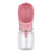 Leakproof dog walking water bottle in White 550ml with Food, top view