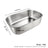 Stainless Steel Open Cat Litter Box, Oval Anti-Splash Tray