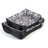 Zebra print dog bed with soft cotton sleeping area