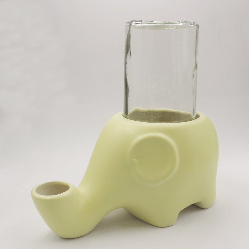 Ceramic elephant cat water dispenser, detail photo 8