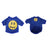Smiley face cotton cat jumper in Blue Smiley, side view