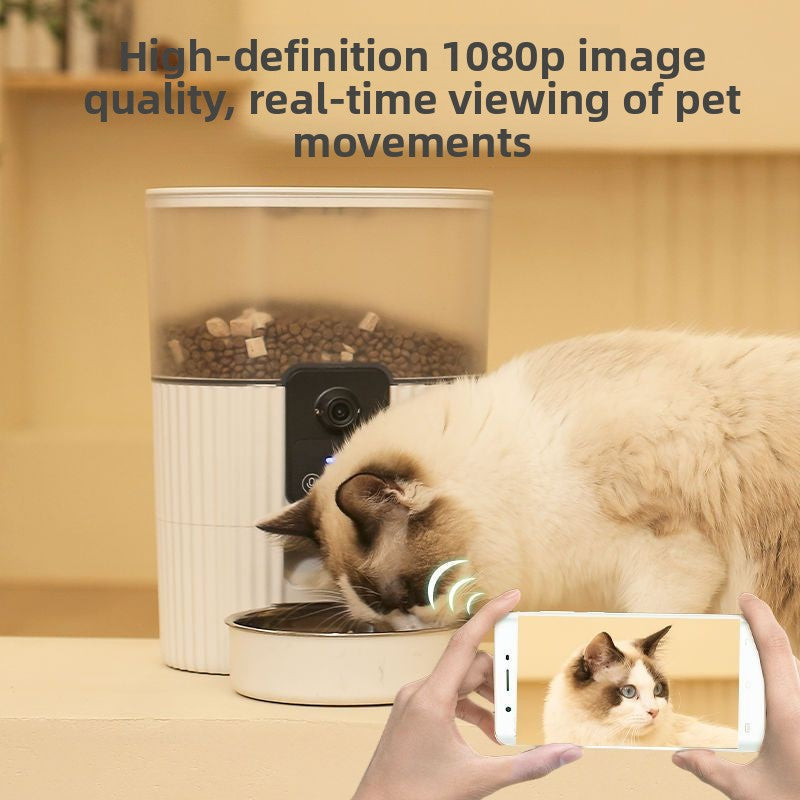 Automatic Pet Feeder with WiFi and Optional 1080P Video in 3L, 6L and 7L Models