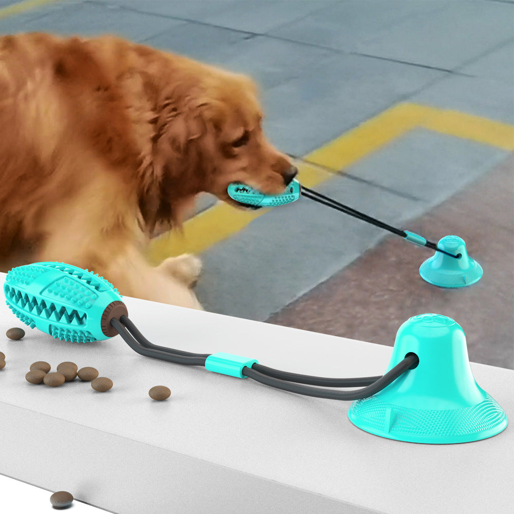 TPR suction cup dog chew toy with pull rope ball from Pet Royale, photo 1 of 9