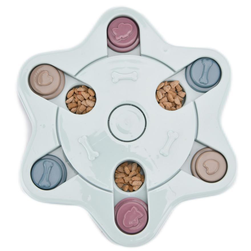 Puzzle Slow Feeder Toy Bowl for Dogs, Bite-Resistant PP Plastic, Choice of Shapes