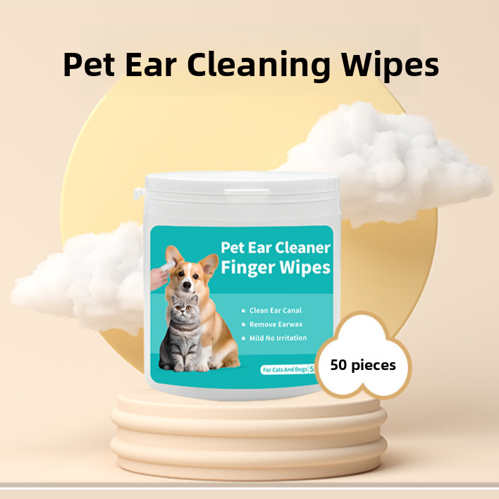 Pet Dental Finger Wipes and Grooming Gloves Set for Dogs and Cats