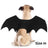 Halloween felt bat wings for dogs and cats in Black Wings Small, top view