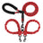 Tangle free twin dog lead shown in bright colour options