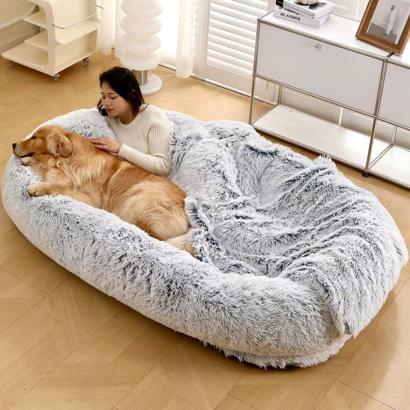 Extra Large Plush Pet Bed and Sofa Mat, Removable Washable