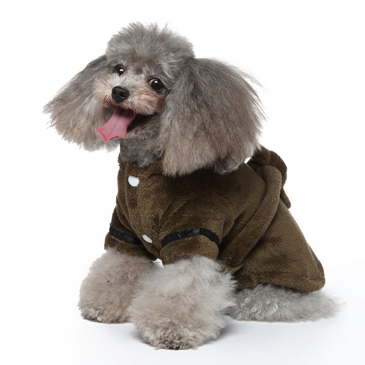 Coral fleece pet bathrobe and towel for dogs and cats, image 9