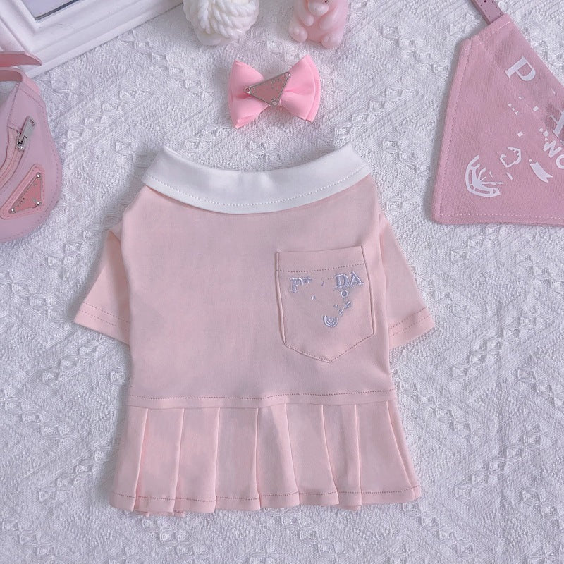 Cotton dog polo shirt and skirt dress, available in 4 styles, image 26