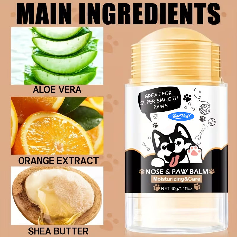 Dog Paw and Nose Balm Stick, Soothing Moisturiser for Dry Skin
