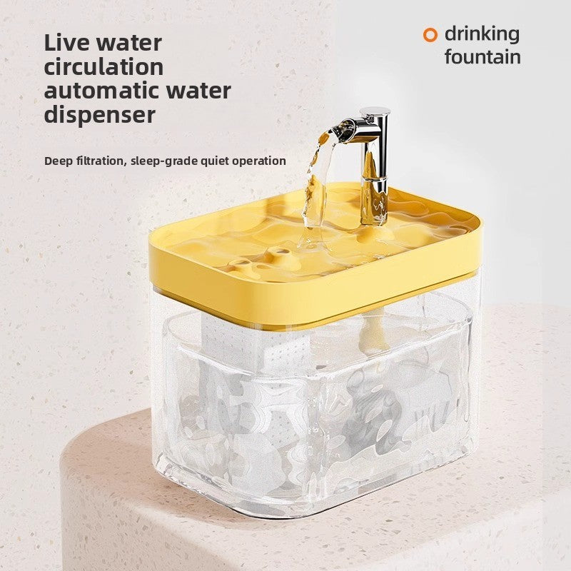 Automatic Pet Water Dispenser with Silent Pump and Sensor Refill for Cats and Small Dogs