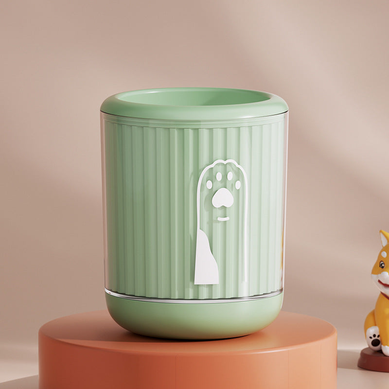 Cartoon Silicone Dog Paw Washer Cup, Soft Bristle Muddy Paw Cleaner
