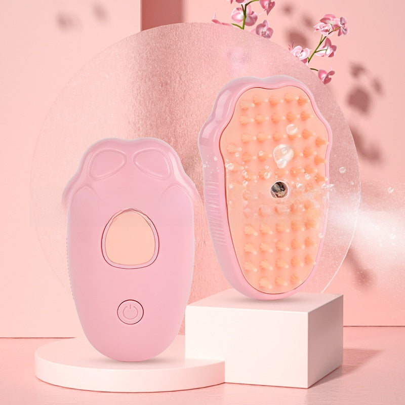 Pet Spray Massage Comb with Soft Pins for Loose Fur on Dogs and Cats