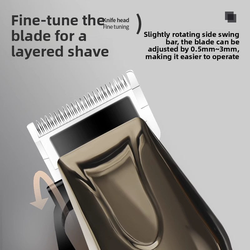 Quiet Cordless Dog Clippers with Detachable Blades and Cleaning Brush