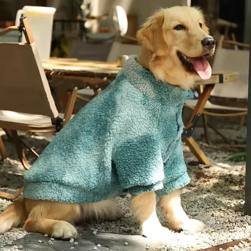 Colourful plush winter coat for large dogs, in Multicolour, sizes 2XL to 7XL, image 9