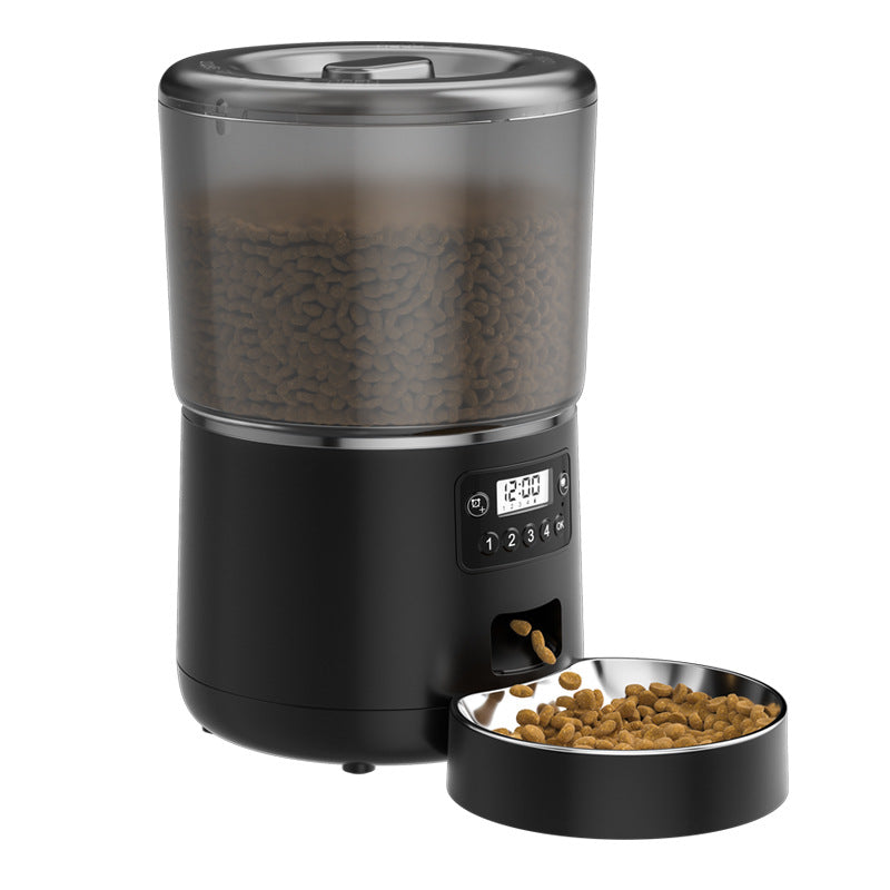 Automatic 4L Cat Feeder with App Control and Timed Portion Dispensing