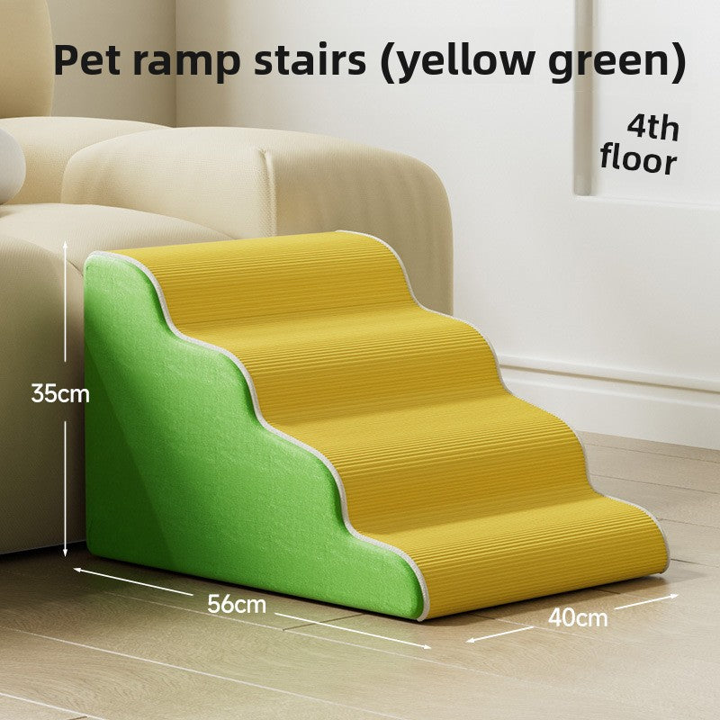Washable foam pet stairs with gentle slope, photo 13 of 17
