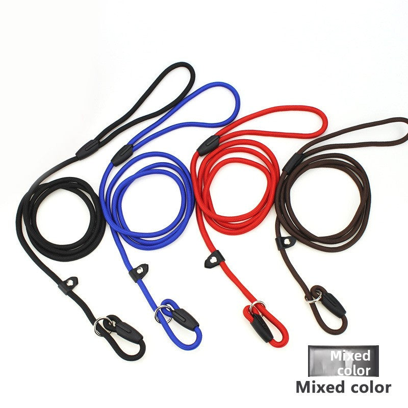 Nylon rope slip lead for dogs, 3 sizes available