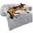 Plush square sofa pet bed with raised sides, photo 22 of 49