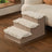 Foam pet stairs with washable cover, alternative angle view