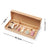 Interactive 7 piece cat toy set with feather teaser and bell, view 4