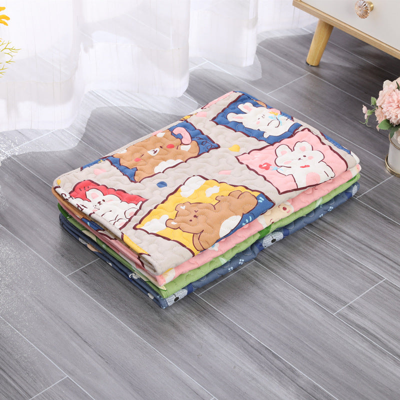 Cotton pet sleeping mat with print, main product photo