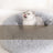 Light brown washable plush round pet bed with anti-slip base, photo 4