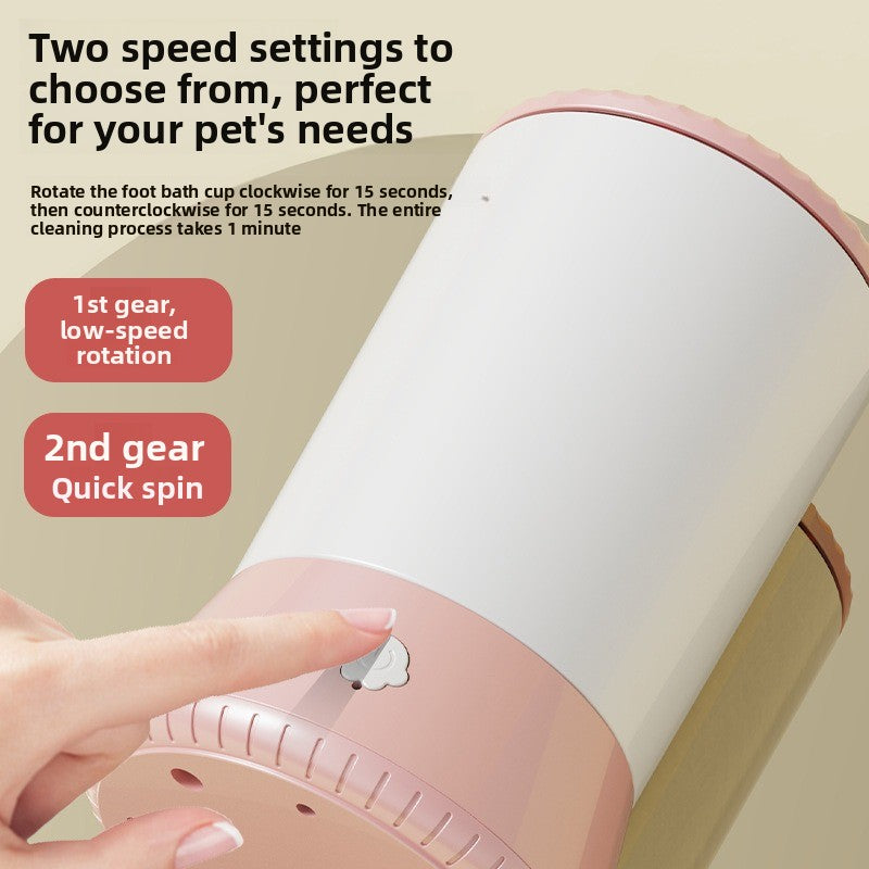 Automatic Dog Paw Washing Cup with Soft Silicone Bristles