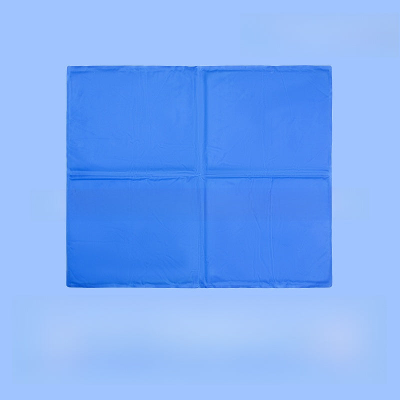 Blue gel-infused pet cooling pad with polyester cover, photo 8