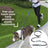 Extendable reflective nylon lead for dogs and cats, close-up detail view
