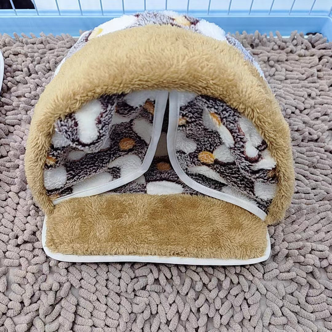 Warm cotton nest for hamsters and small pets, alternative angle view