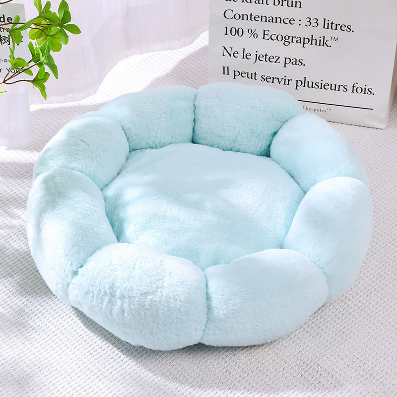 Round long plush pet nest for cats and dogs, view 30