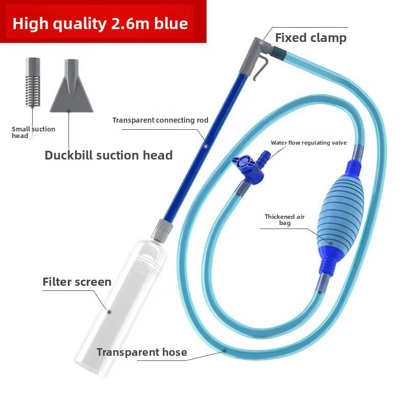 Fish Tank Water Changer Hose, Manual Siphon Cleaning Tool