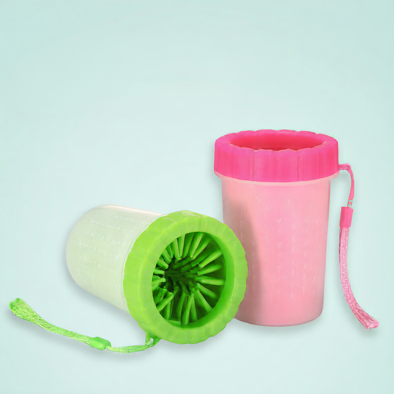 Silicone Brush Dog Foot Washing Cup, Quick Rinse Paw Cleaner