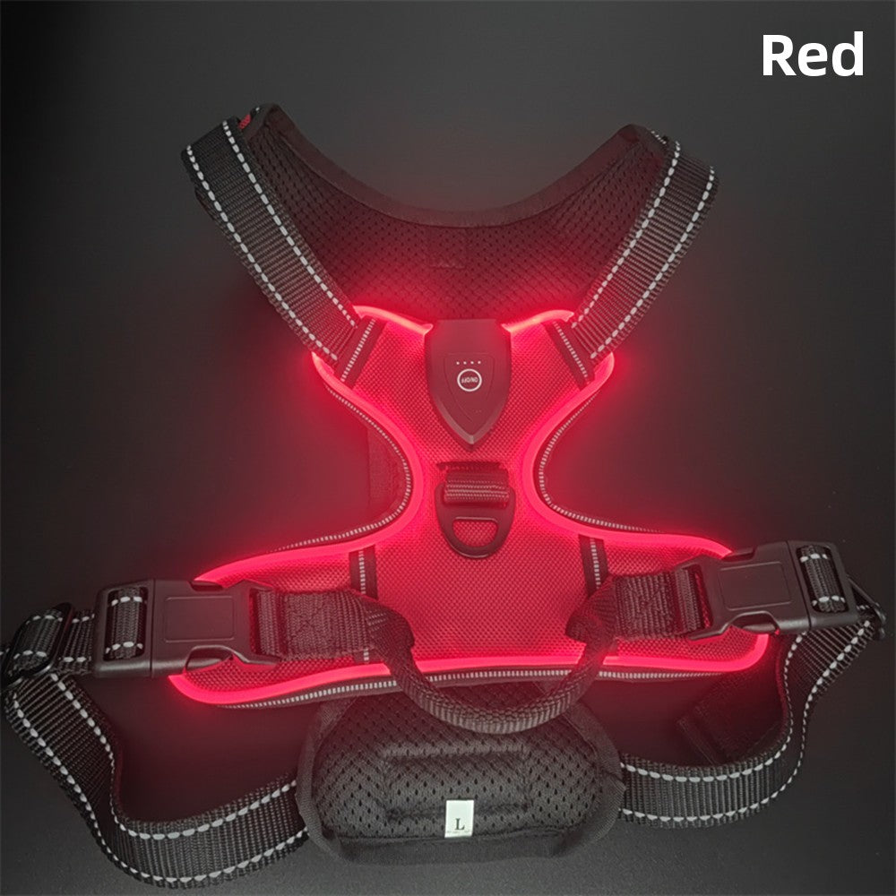 LED light-up dog harness for night walks, additional product photo