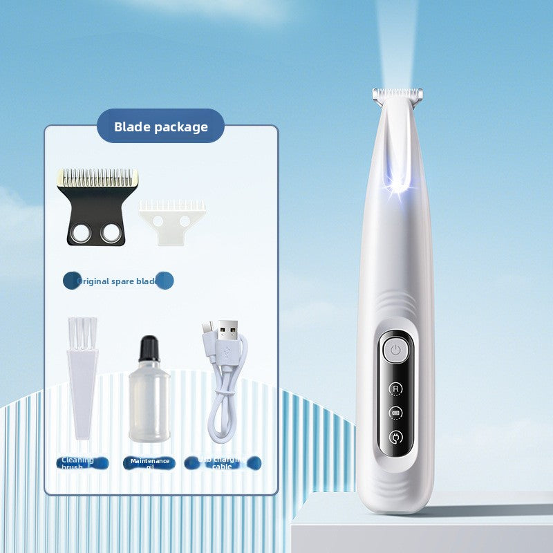 Waterproof Cordless Mini Pet Shaver with LED Light for Dogs and Cats