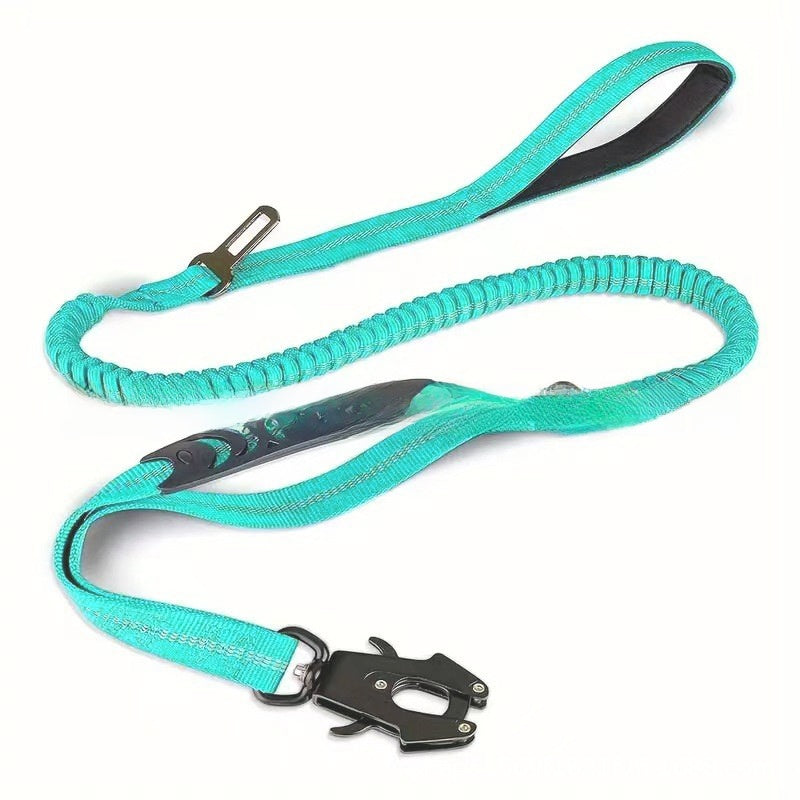 Padded handle nylon lead for large dogs, close-up detail view