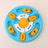 Dog puzzle slow feeder bowl in Round Sound Puzzle, Green and Yellow