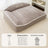 Plush Bolster Sofa Bed for Dogs and Cats, Washable Thermal Nest