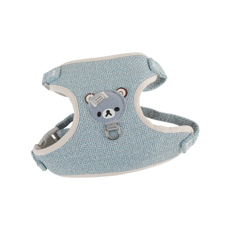 Small pet vest harness and lead in 4 colour options