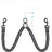 Double-ended nylon dog lead, close-up detail view from Pet Royale UK