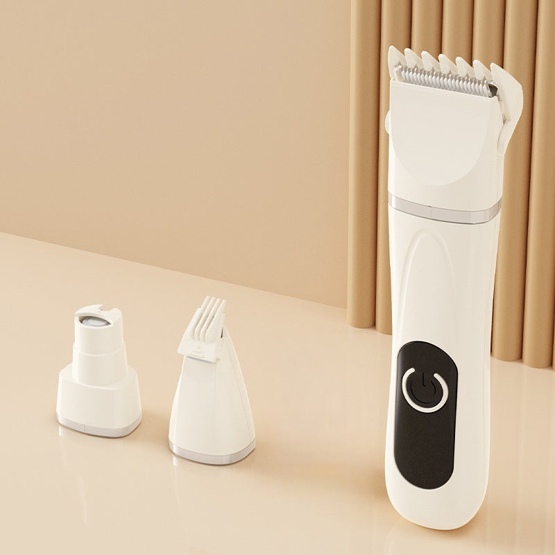 LCD Display Pet Clipper Kit with Nail Grinder, Silent Shaver